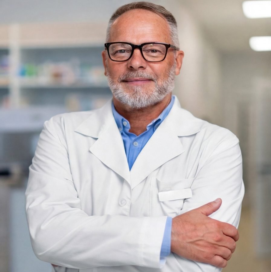 Médico usando o UPINORTE Clínica, sistema de gestão para clínicas médicas e consultórios